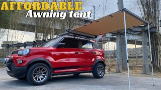 CAR SIDE AWNING TENT INSTALLED ON SUZUKI SPRESSO [upl. by Hernardo737]