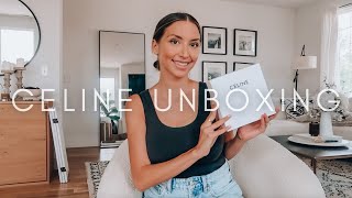 CELINE BELT UNBOXING  TRY ON  MOD SHOTS [upl. by Audley]