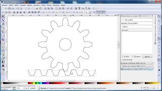 Como desenhar engrenagens no inkscape automaticamente [upl. by Nilekcaj]