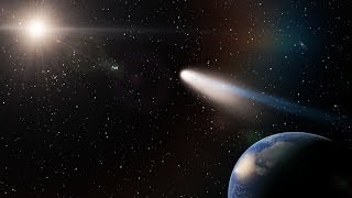 Space Engine simulation  Halleys Comet above Hong Kong in 2061 [upl. by Dennis]