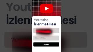 5 SANİYEDE YOUTUBE İZLENME ARTTIRMA ✅ Youtube İzlenme Hilesi 2024 [upl. by Nerrad]