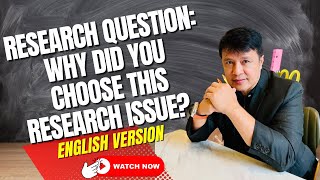 RESEARCH DEFENSE QUESTION WHY DID YOU CHOOSE THIS RESEARCH ISSUE [upl. by Idoj404]