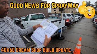 SprayWayCustoms 40X60 Dream Shop Build  Building Permit amp Land Survey…I Been Waiting For This [upl. by Carena]