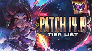 1419 MID LANE TIER LIST [upl. by Justen233]