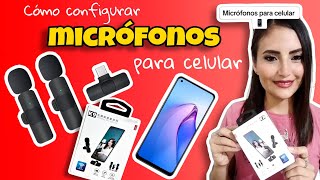 ¿Cómo configurar micrófonos inalámbricos al celular  Wireless Microphone K9  Conexión OTG [upl. by Treiber871]