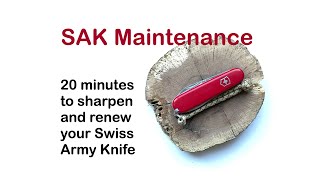 Basic Maintenance of a Swiss Army Knife [upl. by Rowena617]