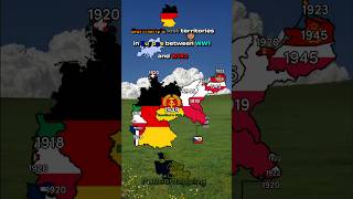 🇩🇪𝕋erritori perduti della Germania in Europa tra la WW1 e WW2🪖germany territories lost map シ [upl. by Monjan]