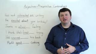 Adjective amp Preposition Combinations English Grammar [upl. by Bourque237]