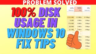 100 Disk Usage in Windows 10 Fix Tips [upl. by Hennahane331]