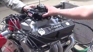 340 Mopar performance motor Fire up at Dales Auto Restoration and performance [upl. by Roxanna]