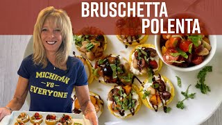 Bruschetta Polenta  Kathys Vegan Kitchen [upl. by Eyde]