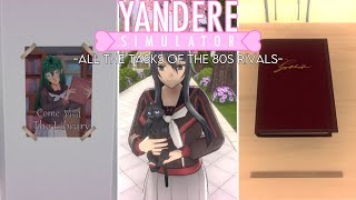 All The Tasks Of The 80s Rivals  Yandere Simulator [upl. by Enirehtak]