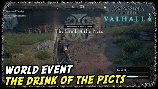 The Drink of the Picts Mysteries at Dunvegan Village in AC Valhalla Kassandra DLC Crossover Story [upl. by Eerac]