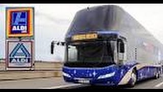 Reisen ab 990 Euro  Aldi mischt den Fernbusmarkt auf [upl. by Rozalie]