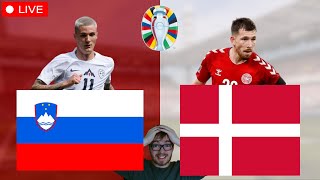 Slowenien  Dänemark  UEFA EURO 2024 LIVE [upl. by Aineg116]