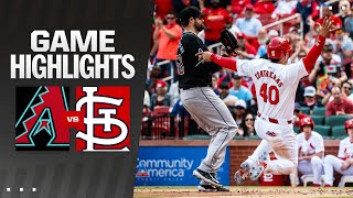 Dbacks vs Cardinals Game Highlights 42424  MLB Highlights [upl. by Asseralc]