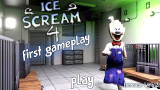 ICE SCREAM 4 FIRST GAMEPLAY  NEW MENU AND CUTSCENES  fanmade [upl. by Nagoh]