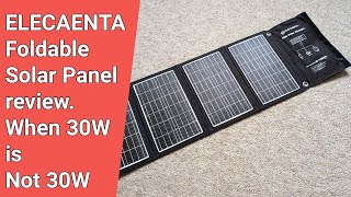 ELECAENTA Solar Panel 30W or not [upl. by Bronwen]