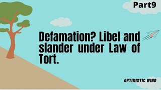 DEFAMATION LIBEL SLANDER EXCEPTIONS UNDER LAW OF TORT [upl. by Efthim824]