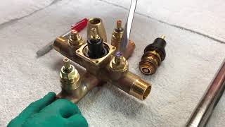 Replacing Cartridge on Concealed 12quot Thermostatic Valve Assembly [upl. by Mcbride259]