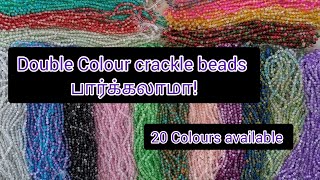 bracelet beadscrackle beadsdouble color beads imported beadssmall businesshuge profit business [upl. by Cousins782]