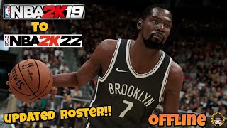 NBA 2K19 TO NBA 2K22 UPDATED ROSTER  NO PASSWORD  OFFLINE on android mobile  Gameplay [upl. by Oek]