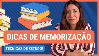 5 Dicas para MEMORIZAR os estudos e NAO ESQUECER mais [upl. by Auqenet233]