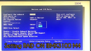 How To Setting Raid On IBM X3100 M4 [upl. by Breena]