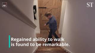 How to improve gait in Parkinsons With the mobility device Path Finder LaserShoesuser testimonial [upl. by Ardnuaed]