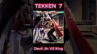 Devil Jin vs King Ultimate Battle 🔥 Don’t Miss the Action shorts tekken7 tekken7tournament [upl. by Boyt]