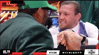 CONOR McGREGOR BRUTALLY QUESTIONS DEONTAY WILDER TO DEREK CHISORA RIPS MANNY PAQUAIO TALKS JOSHUA [upl. by Ase]