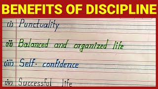 Benefits of Discipline 💪 10 Points Benefits of Discipline [upl. by Adnola212]