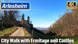 Arlesheim Virtual Tour with Ermitage Castles and Dom 4K [upl. by Nnaycart]