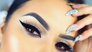 THICK WINGED EYELINER TUTORIAL TIPS amp TRICKS [upl. by Zeculon]