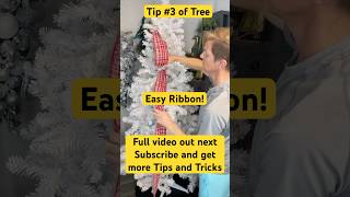 Easy Way to Add Ribbon to Your Christmas Tree 🎀🌲 christmas christmastreedecoration ribbons [upl. by Alwyn]