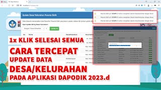 Cara Tercepat Update Data Desa Kelurahan Pada Dapodik [upl. by Harberd396]