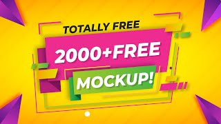 2000 Free Mockup Collection Free Download PSD  Ai [upl. by Disraeli]