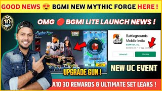 GOOD NEWS 😍 Next Mythic Forge Bgmi  Bgmi Lite Kab Aayega  Next Ultimate Outfit Bgmi  UC Event [upl. by Paolina]