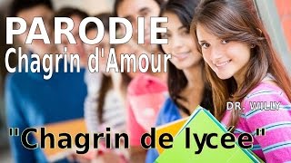 PARODIE Chagrin dAmour  Chagrin de lycée par Dr Willy [upl. by Leontyne]