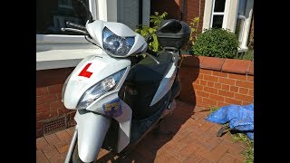 How to ride a 50cc MopedScooter UK [upl. by Rorrys]