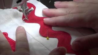 Sewing on Jumbo Rick Rack [upl. by Oecam839]