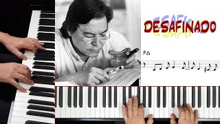 Desafinado Tom Jobim  basic piano arrangement from lead sheet [upl. by Anissa493]