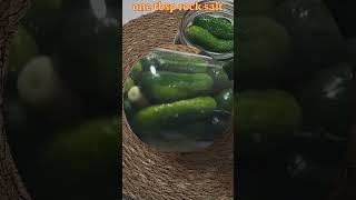 How to make Gherkins Pickles 🥒 shorts recipeshorts shortsrecipe simplestdishes pickles [upl. by Reeta]