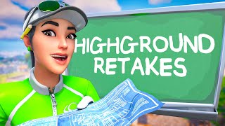 Top 4 Highground Retakes to Learn in Fortnite [upl. by Akinwahs]