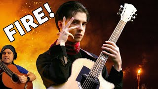 Marcin Reaction  Carmen Habanera on One Guitar Official Video [upl. by Jacinto131]