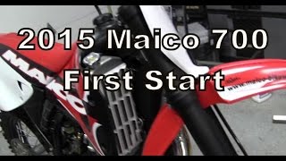 2015 Maico 700 2Stroke First Start [upl. by Ikin]