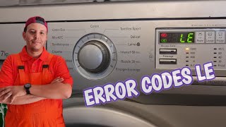 code erreur LE for LG washing machine code panne LE MACHINE À LAVER LG [upl. by Mita797]