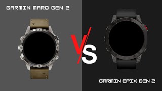 Garmin Marq Gen 2 vs Garmin Epix Gen 2 Its a tough call between them [upl. by Goody]