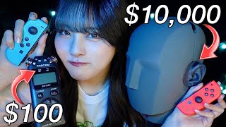 【ASMR】1万円マイク VS 100万円マイク💥15＋Triggers囁き声 [upl. by Jaquenette]