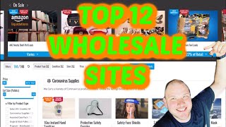 TOP 12 AMAZING Wholesale amp Pallet Inventory Sites [upl. by Collyer]